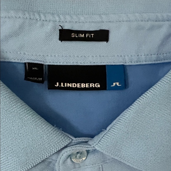 J Lindeberg Blue Polo Shirt - Picture 2 of 6